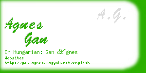 agnes gan business card